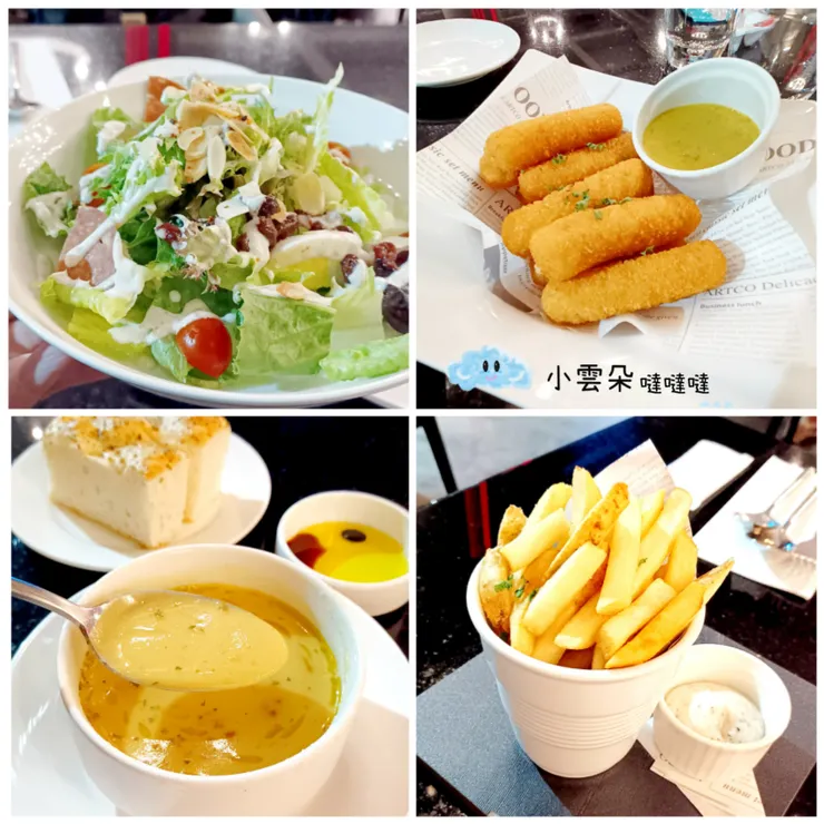 沙拉、濃湯、和點心們