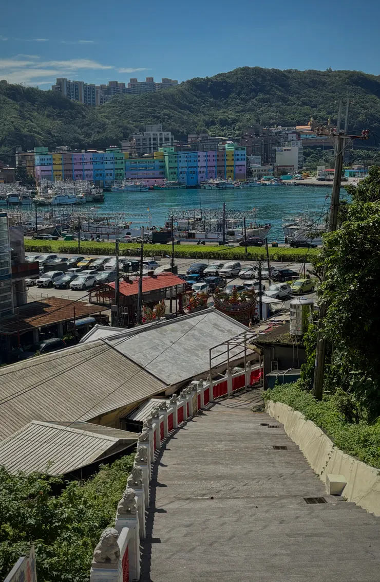 從度天宮望向漁港