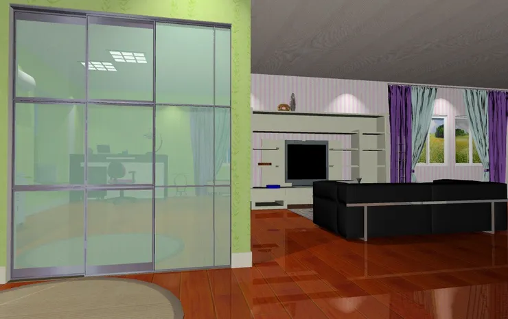 洗手間也是用了敞門。