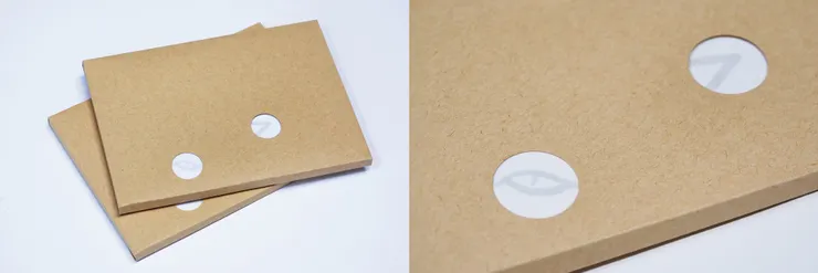 保護外封可見正在窺探的貓眼