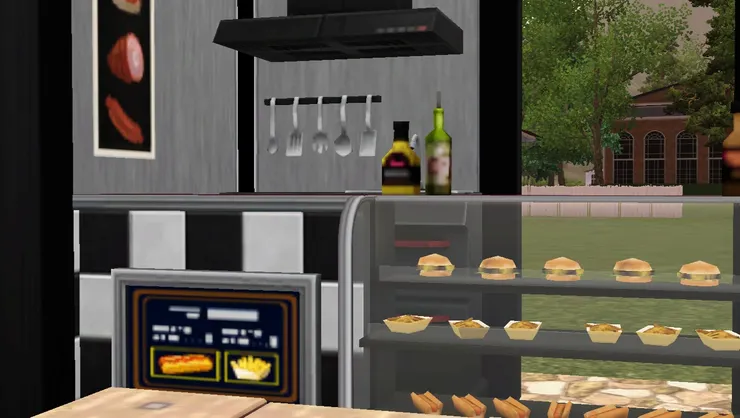 正確來說這攤檔是賣美式食品，還有漢堡包和薯條等。