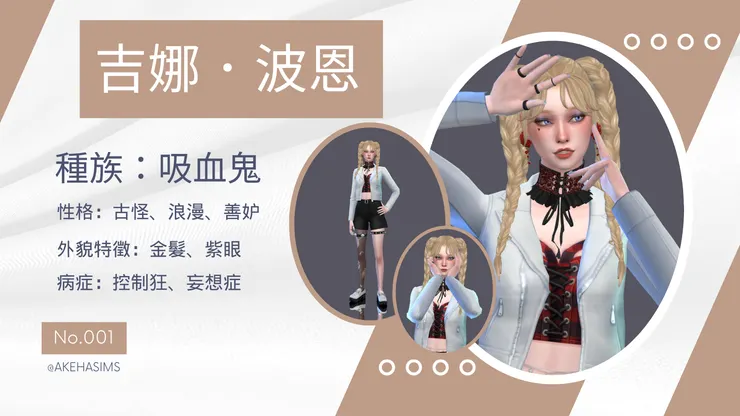 吉娜．波恩的病歷照