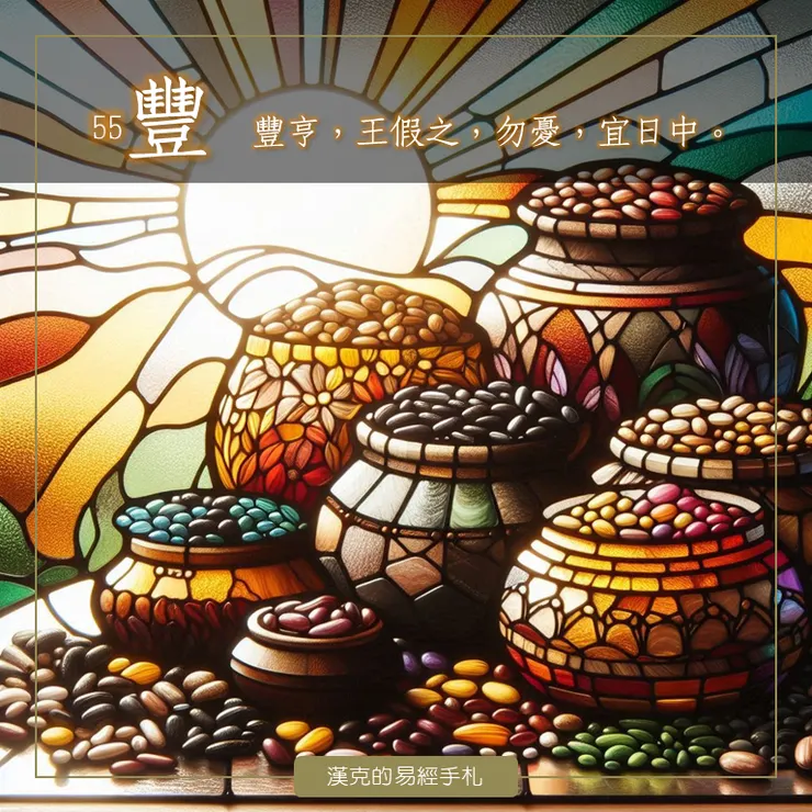 雷火豐，豐盛亨通，大王駕到，大家不要客氣！  （漢克設計，AI生成圖）