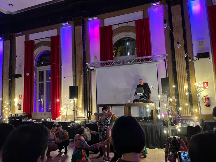 到最後還有salsa表演!