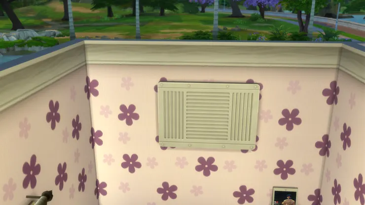 房間安裝了冷氣機,不然夏天會熱死。