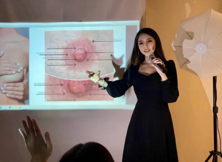 圖說:乳暈紋繡可修飾、修色與淡化,讓重建好的乳頭更接近原本真實的樣貌。(圖/梵天國際紋創美學)