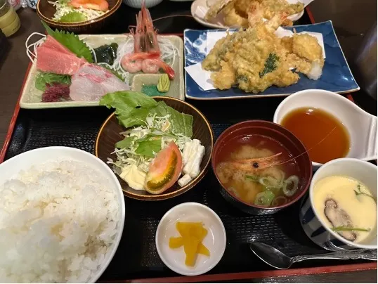 天婦羅刺身定1500YEN