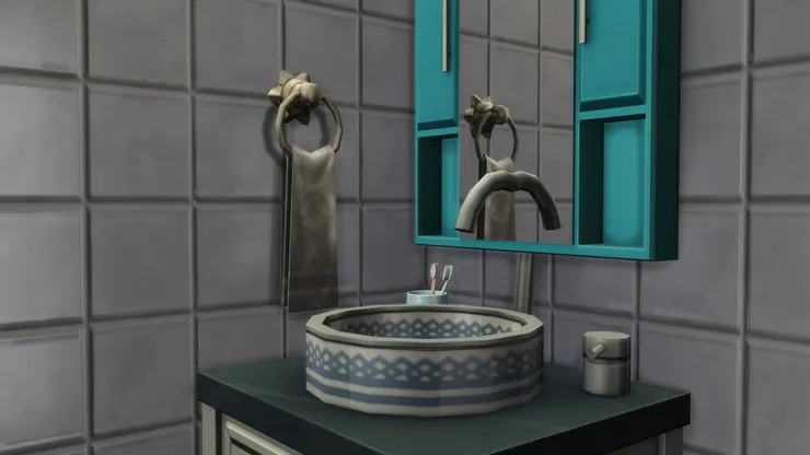 我覺得這個洗手盆很是特別，很中式味道！有花紋的很罕見。