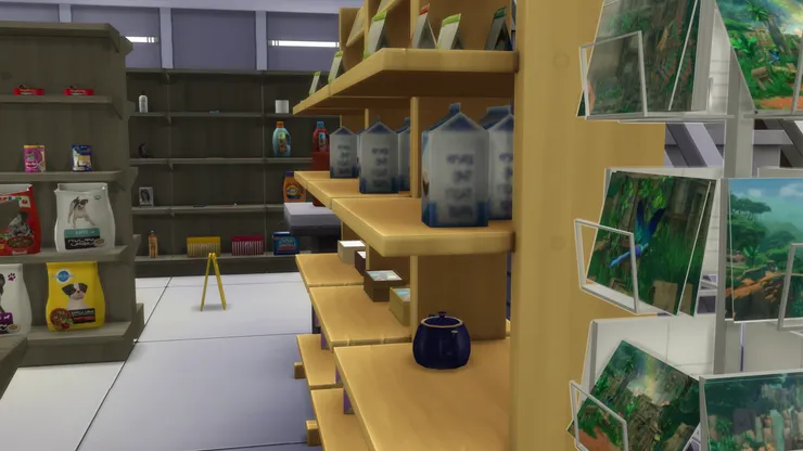 臨時貨架旁有時有些相關的宣傳品。