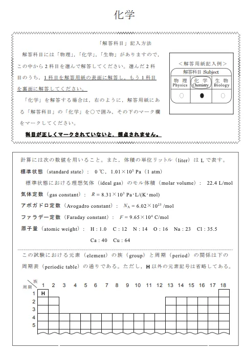 2018 年第二次日本留學試験封面
