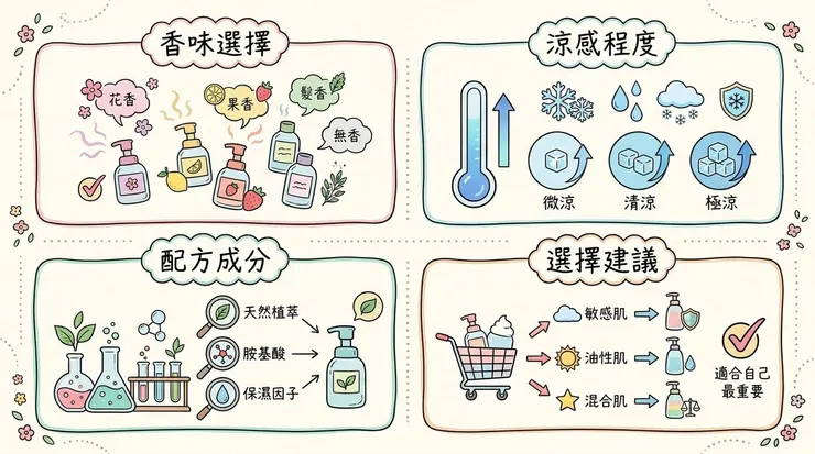 慕斯型清潔怎麼選?香味、涼感、配方先想清楚