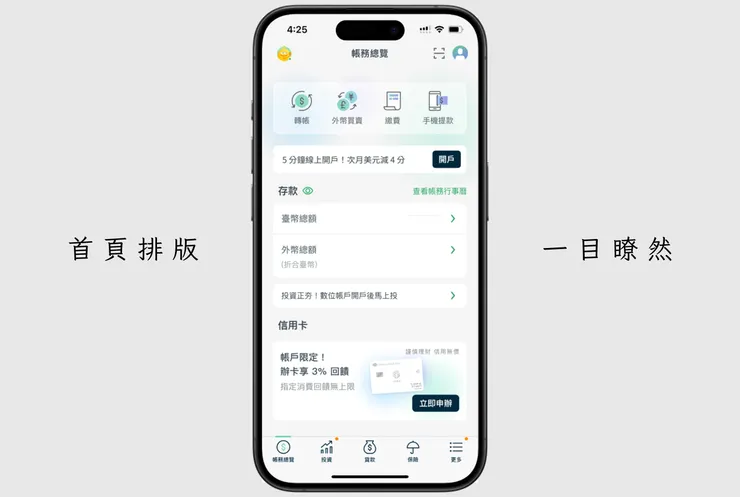 非常乾淨的首頁版面