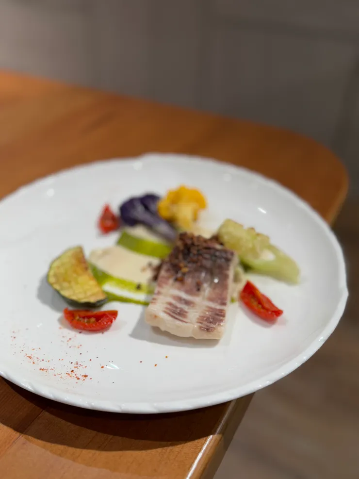 鮮魚 花椰菜 櫛瓜