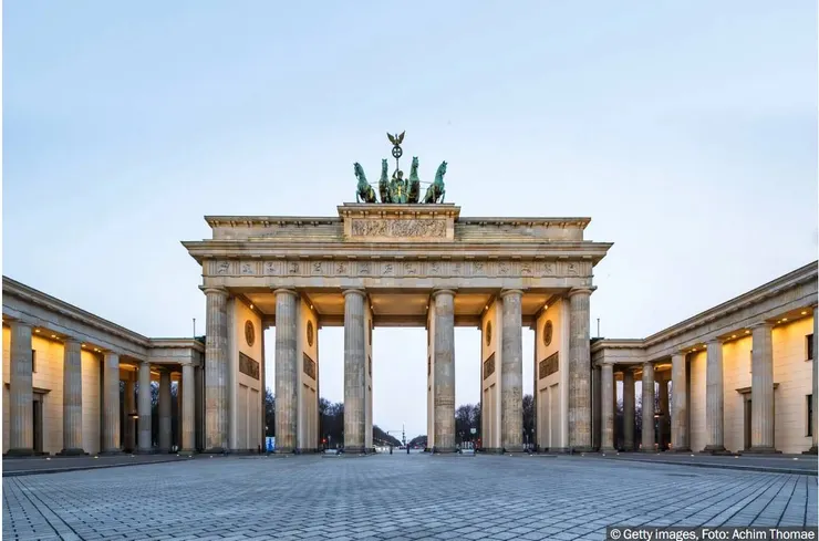 德國柏林地標布蘭登堡門照片