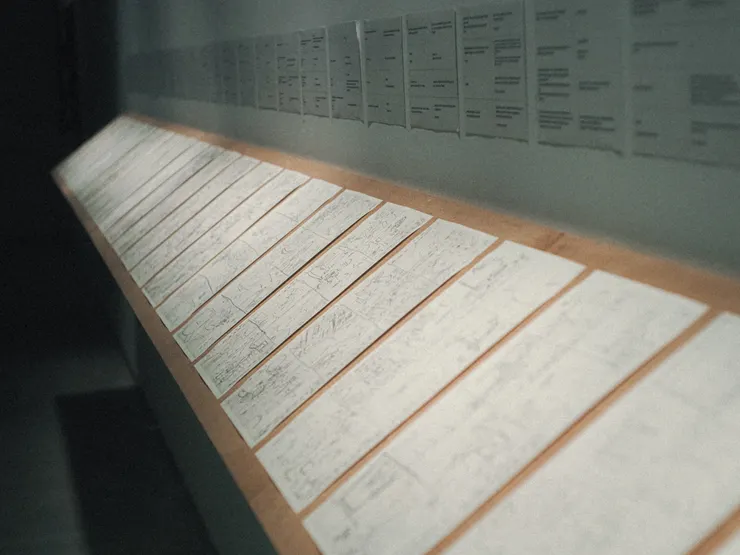 三樓展區：展出完整分鏡手稿，對應影視作品的劇情橋段