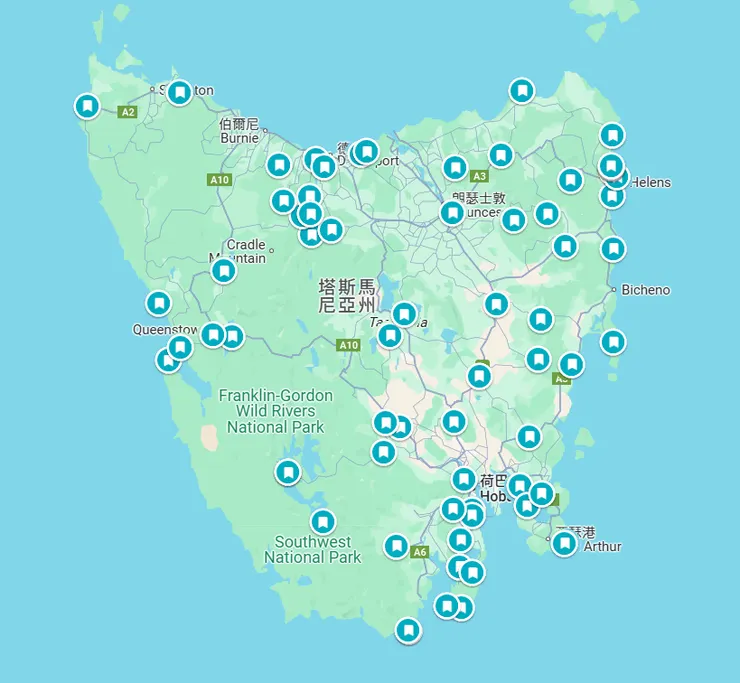 標記了一堆露營地的Dean非常焦慮XD