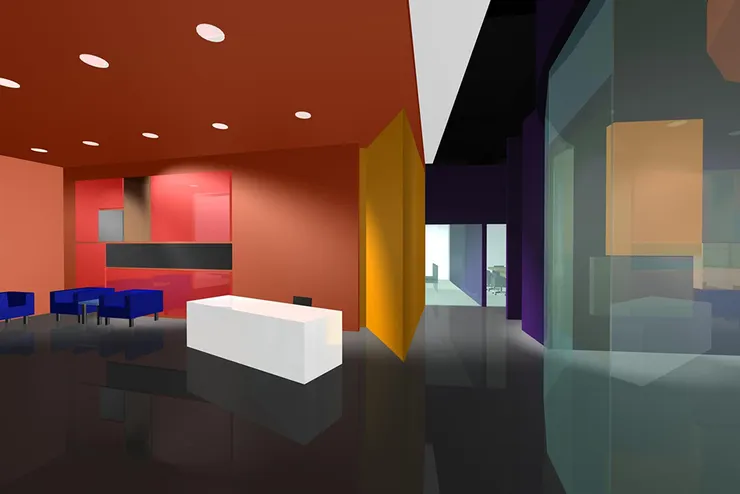 某上市企業的總部接待門面