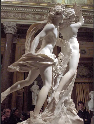 貝尼尼雕塑：Apollo and Daphne (取自網路）