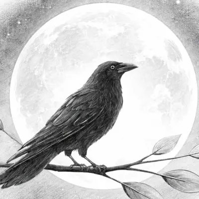 一隻烏鴉在月光裡的自語