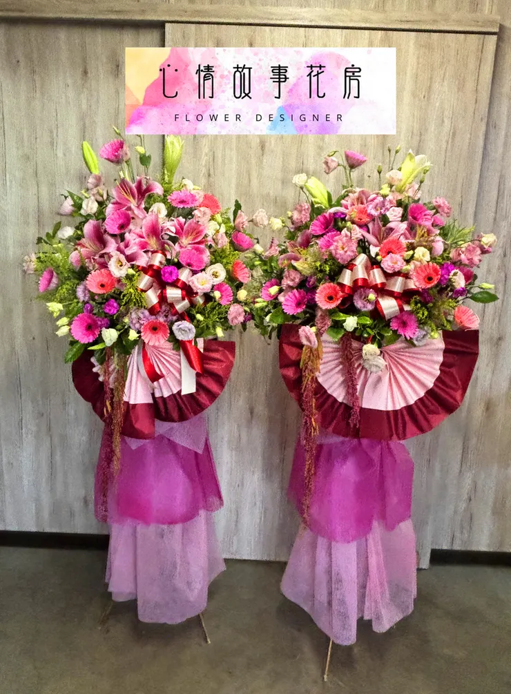 台南花柱、羅馬柱去哪買？開幕、告別式、祝賀專用，推薦【心情故事花房】！高CP值、用花新鮮、服務快速