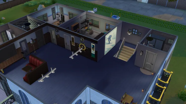 二樓的客廳相當大。(因為想不到放什麼,屋大也是種麻煩...)