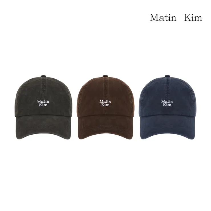 【MATIN KIM】官方直營 迷你LOGO刺繡棒球帽 三色