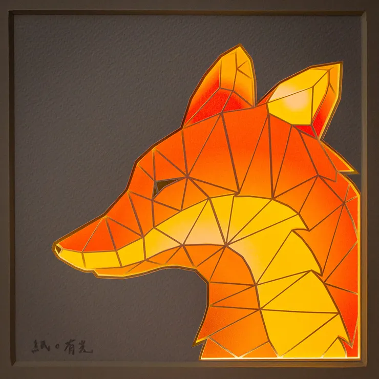 【狐】 立體紙雕氣氛燈&nbsp;