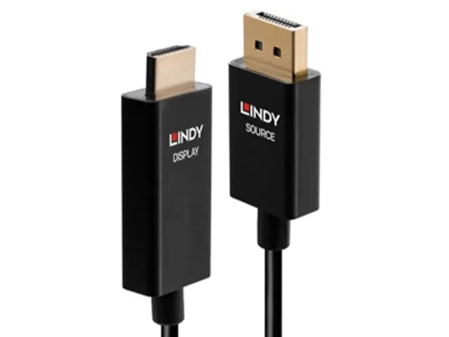 主動式 DisplayPort 轉 HDMI（公），較大的接頭內建轉譯晶片