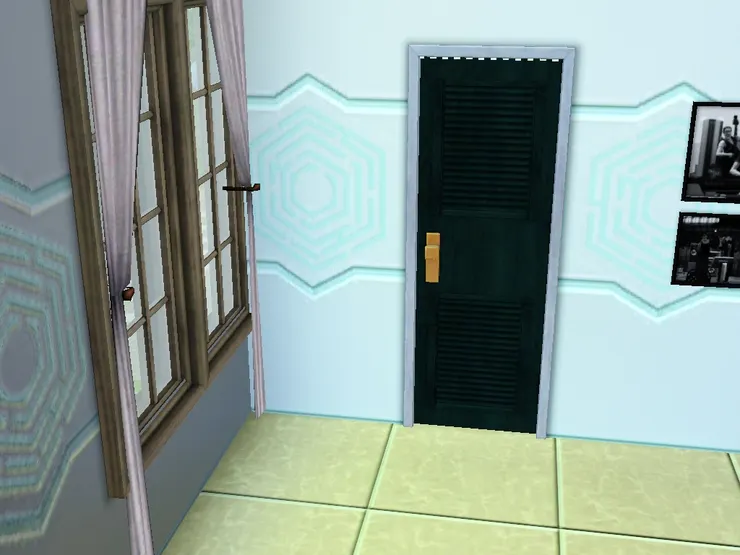 這個是父母房的門，用深色很有成熟的感覺。