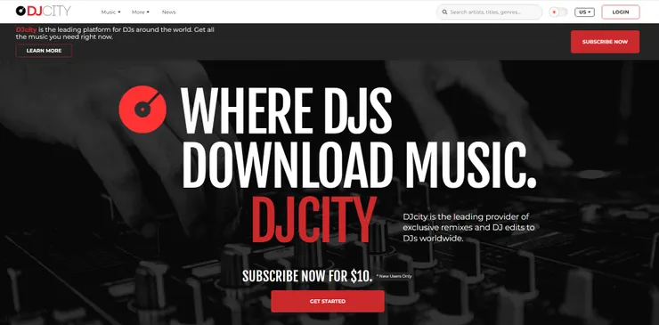 此網站採用包月制，付一次費用，歌曲抓到飽。