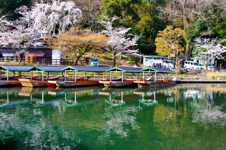 大堰川的屋形船