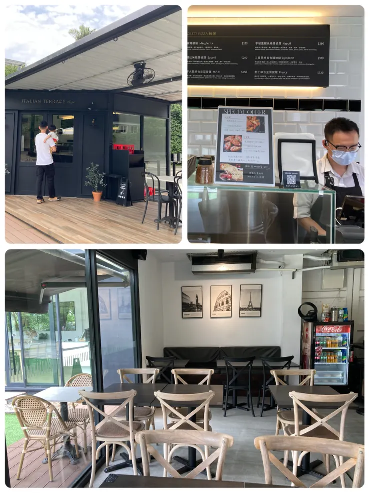 可以看到披薩現做現烤喔！