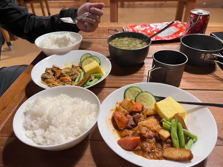 超好吃的山屋晚餐