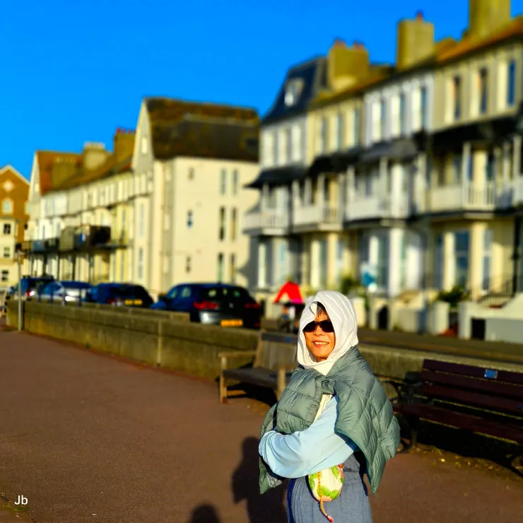 【雖沒碰到大景但晨昏陽光美好！氣溫也很低，不到15度C。】