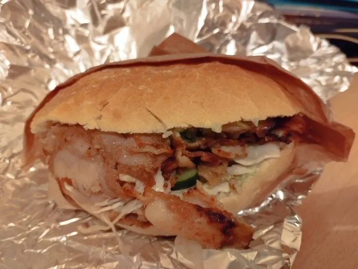 來到歐洲，最喜歡吃的就是土耳其沙威瑪