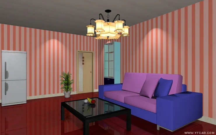 其實基本格局和傢俱都跟設計一相同，但沙發等更換了，令這裏更有現代感。