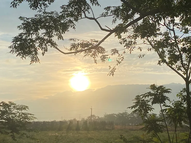 清晨5:30熱力四射的太陽