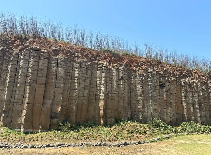 大菓葉柱狀玄武岩，真的很壯觀