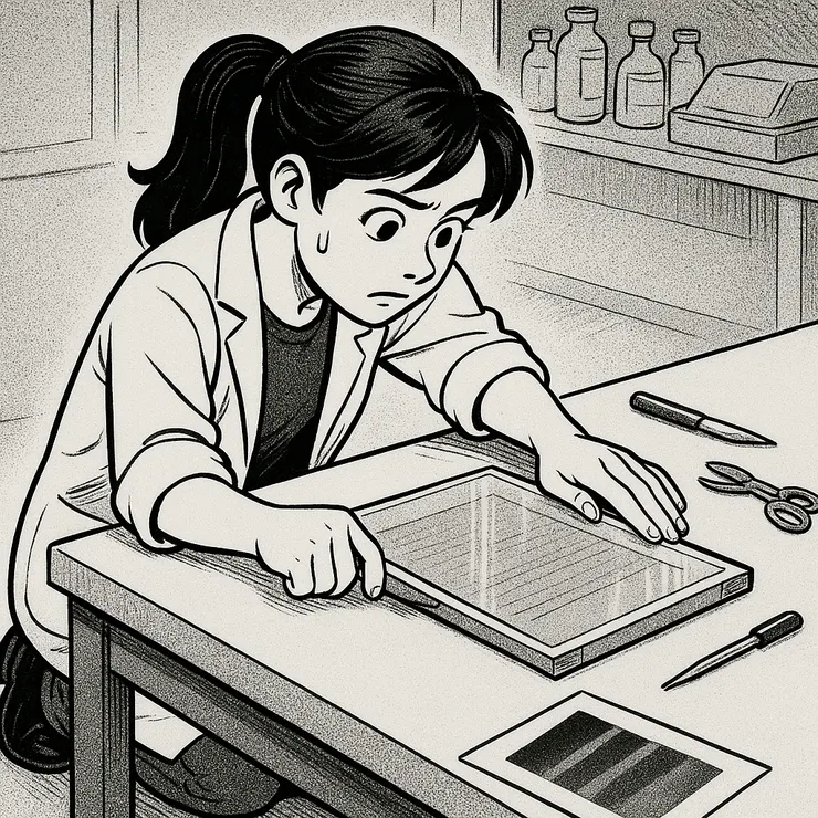 開膠的時候真的是生死關頭，連呼吸都會摒住的！圖片作者：ChatGPT