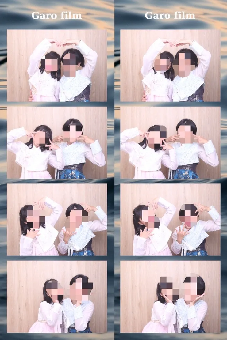 我跟女兒玩拍貼