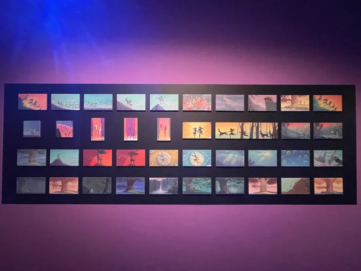 動畫《風中奇緣》的分鏡圖。