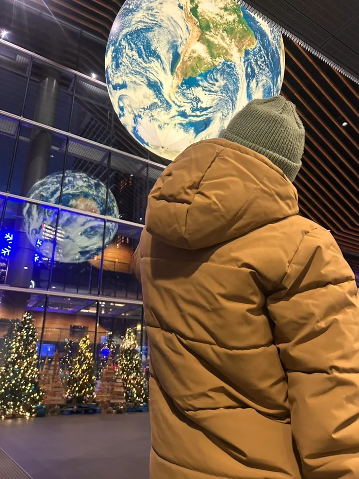 南美洲與我的背影