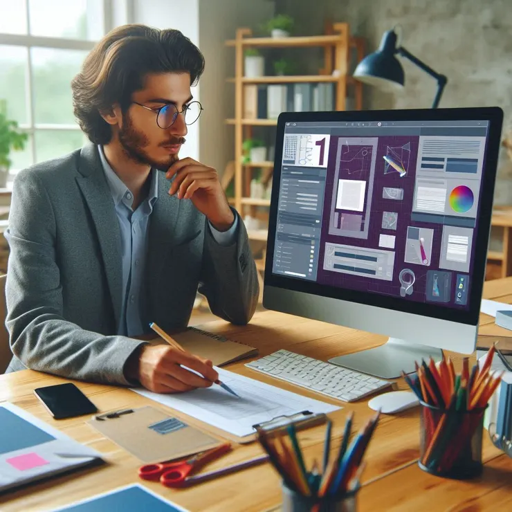 展示數位產品設計師透過在Etsy上銷售教育教案模板