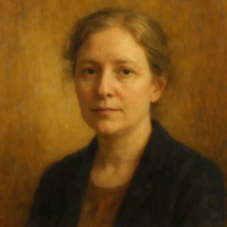 One evening, under the soft amber glow of the gallery's lights, Jane unveiled a particular portrait that captivated the room with its subtle golden warmth, as though seen through time-weathered lenses.