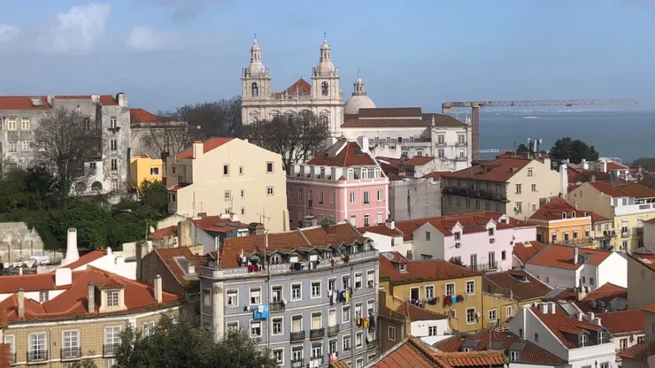 從觀景台看下去的里斯本