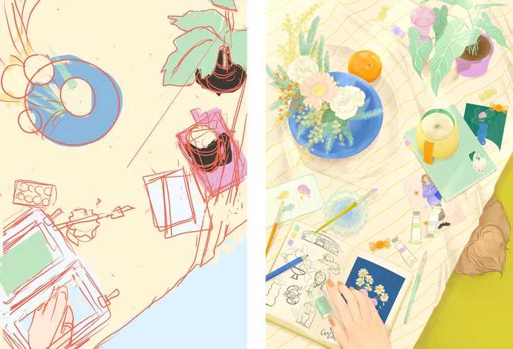 顏色構圖草搞其一 / 完成圖