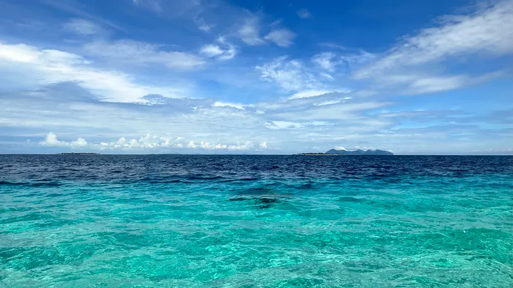 船上望出去就是這般景色，幸福真的唾手可得