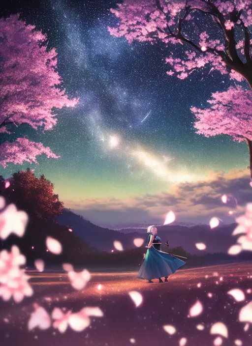 終於讓人物站遠景,櫻花樹很容易成為把視覺引導到人物身上的邊角點綴