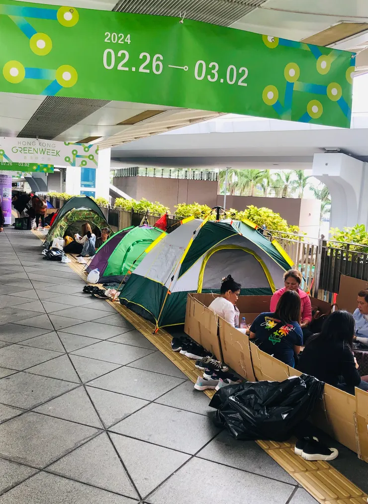 週日的香港中環