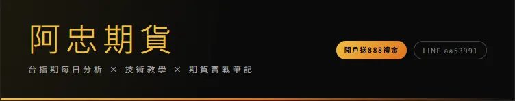 阿忠期貨｜台指期每日分析